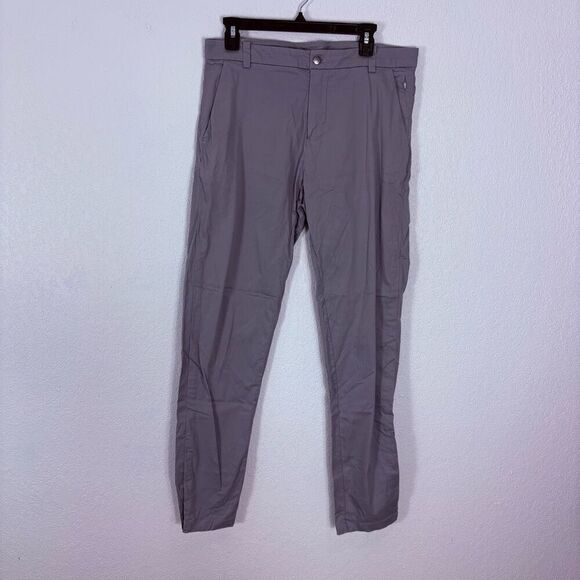 Lululemon Dress Pants Skinny Leg Grey Men's Size 32 x 33 Inseam - Picture 1 of 12